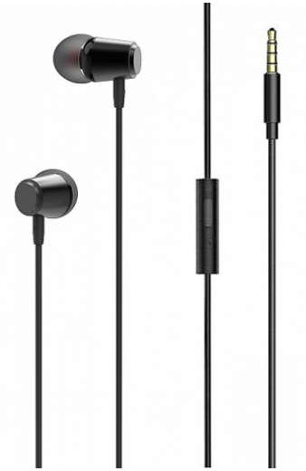 LDNIO earphones με μικρόφωνο HP03, 3.5mm σύνδεση, Φ10mm, 1.2m, μαύρα