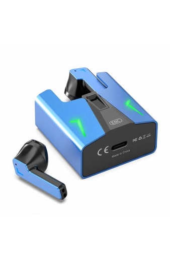 Ενσύρματα ακουστικά Gaming με θήκη φόρτισης - KINGKONG - Fineblue - 700147 - Blue