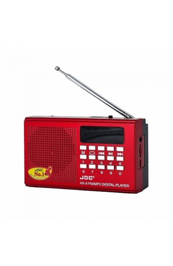 Επαναφορτιζόμενο ραδιόφωνο - JOC-KK-9 - 800090 - Red