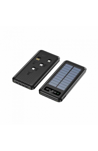Powerbank με ηλιακό πάνελ - 4in1 - 10.000mah - YM519 - 810392 - Black