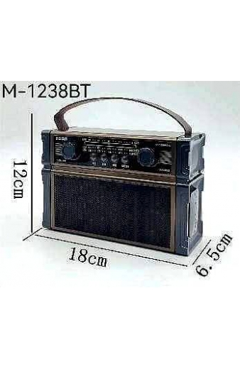 Επαναφορτιζόμενο ραδιόφωνο Retro - M1238BT - 812384