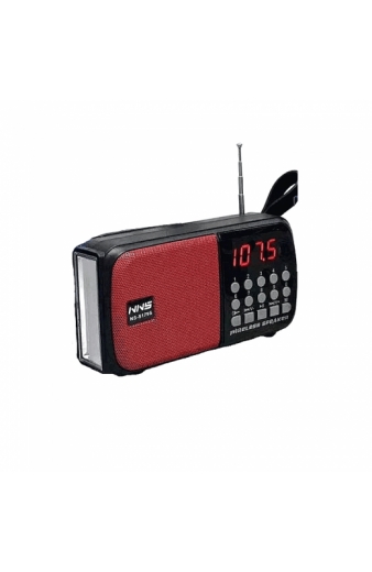 Επαναφορτιζόμενο ραδιόφωνο με ηλιακό πάνελ - NS-179S - 861799 - Red