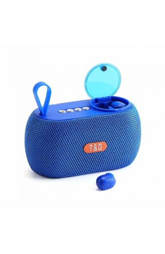 Ασύρματο ηχείο Bluetooth με σετ ακουστικά - TG810 - 889459 - Blue