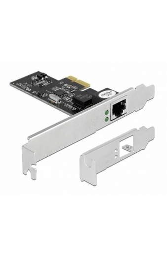 DELOCK κάρτα επέκτασης PCIe σε RJ45 89598, 2.5 Gbps, low profile