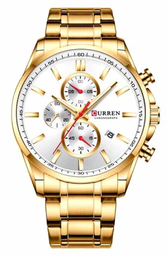 Ανδρικό Ρολόι Curren 8368 - Χρυσό