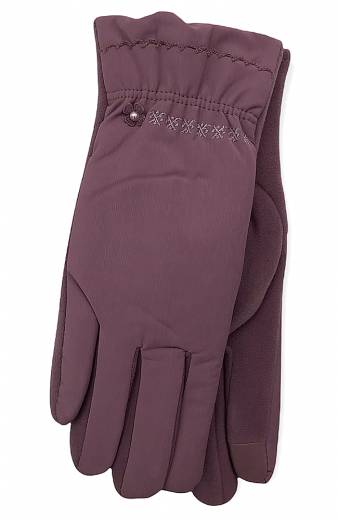Γάντια Με Επένδυση Γούνας - Purple
