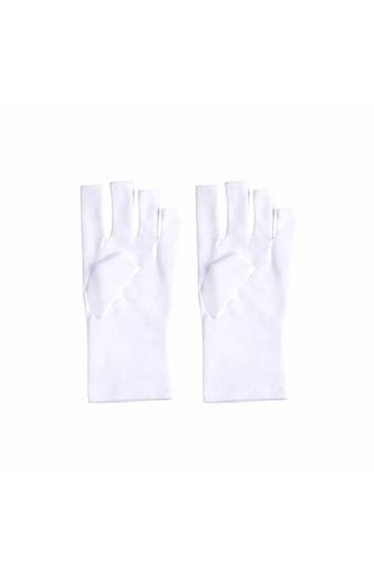 Γάντια μανικιούρ για προστασία από ακτινοβολία UV - NG01 - 910532 - White