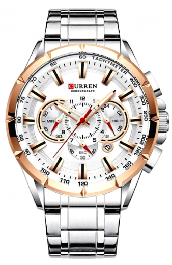 Ανδρικό Ρολόι Curren 8363 - Silver/White