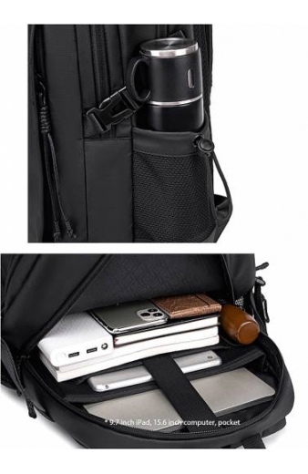 ARCTIC HUNTER τσάντα πλάτης B00530 με θήκη laptop 15.6", 24L, γκρι