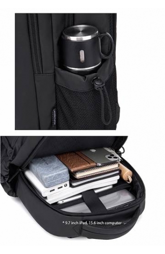 ARCTIC HUNTER τσάντα πλάτης B00534 με θήκη laptop 15.6", 21L, γκρι