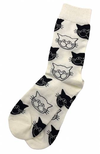Κάλτσες Cats - White