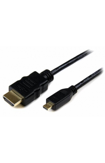 POWERTECH καλώδιο HDMI σε HDMI Micro CAB-H007, με Ethernet, 1.5m, μαύρο