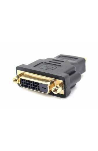 POWERTECH αντάπτορας HDMI αρσενικό σε DVI 24+1 θηλυκό CAB-H028, μαύρος