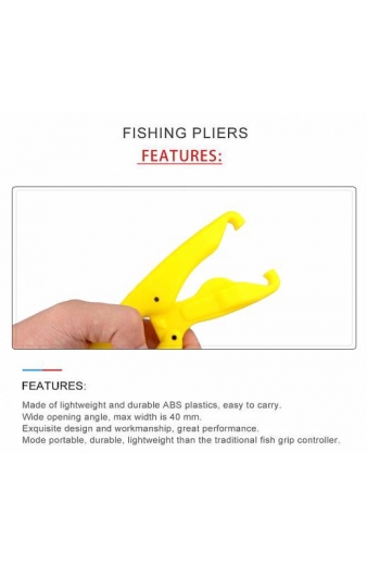 Fish gripper χεριού FISH-0023, ABS, κίτρινο