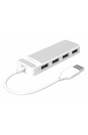 ORICO USB hub FL02, 4x θυρών, 480Mbps, USB σύνδεση, λευκό