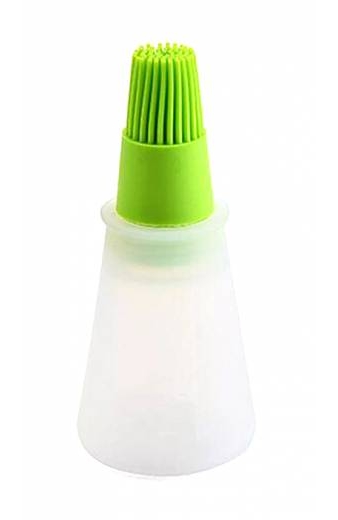 Μπουκάλι λαδιού με πινέλο HUH-0036, 12 x 5cm, πράσινο