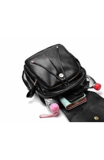 ROXXANI γυναικεία τσάντα πλάτης LBAG-0018, μαύρη