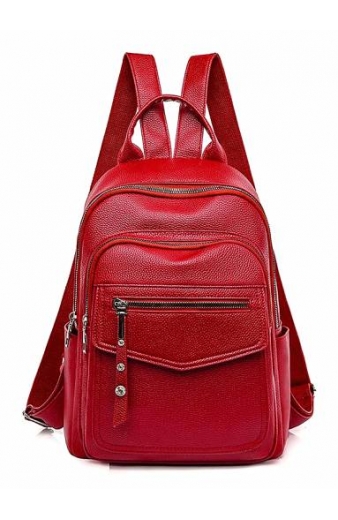 ROXXANI γυναικεία τσάντα πλάτης LBAG-0020, κόκκινη