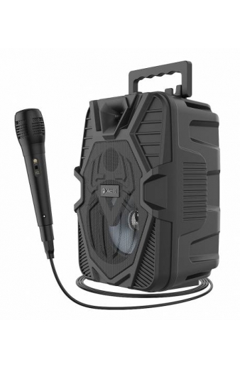 CELEBRAT φορητό ηχείο OS-06 με μικρόφωνο, 5W, 1200mAh, Bluetooth, μαύρο