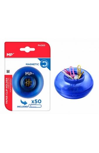 MP πολύχρωμοι συνδετήρες PA365 με μπλε μαγνητική βάση, 50τμχ
