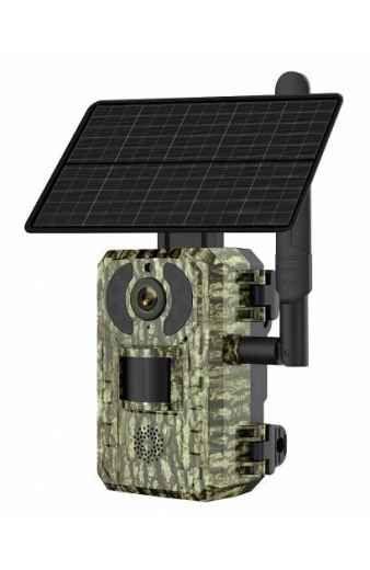 POWERTECH smart ηλιακή κάμερα κυνηγού PT-1178, 4MP, 4G, PIR, SD, IP66