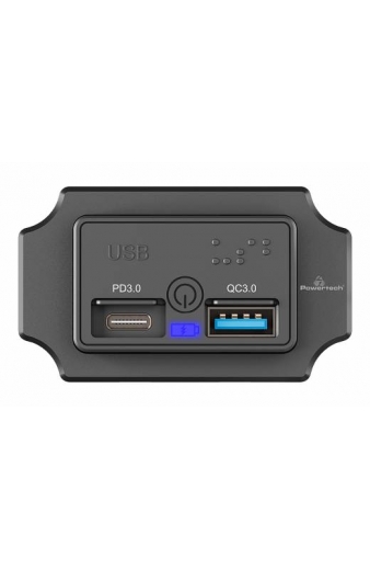 POWERTECH πρίζα USB για σκάφη & οχήματα PTL-009, USB & USB-C, 36W