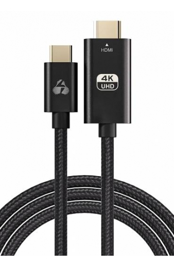 POWERTECH καλώδιο USB-C σε HDMI PTR-0137, 4K/60Hz, 10.2Gbit/s, 1m, μαύρο