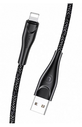 USAMS καλώδιο Lightning σε USB US-SJ391, 10W, 1m, μαύρο