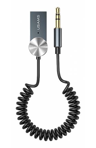 USAMS Bluetooth car audio receiver US-SJ464, μεταλλικό, γκρι