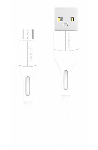 USAMS καλώδιο Micro USB σε USB US-SJ502, 10W, 1m, λευκό