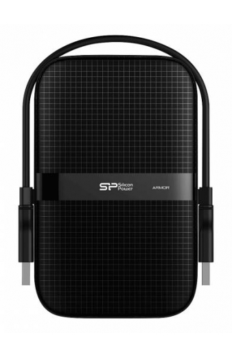 SILICON POWER εξωτερικός HDD Armor A60, 1TB, USB 3.2, μαύρος