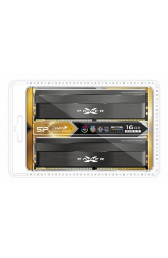 SILICON POWER μνήμη DDR4 UDIMM XPOWER Zenith, 2x 8GB, RGB, 3200MHz, CL16