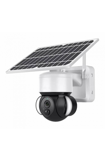 SECTEC smart ηλιακή κάμερα ST-S518M-3M με προβολείς, 3MP, Wi-Fi, PTZ