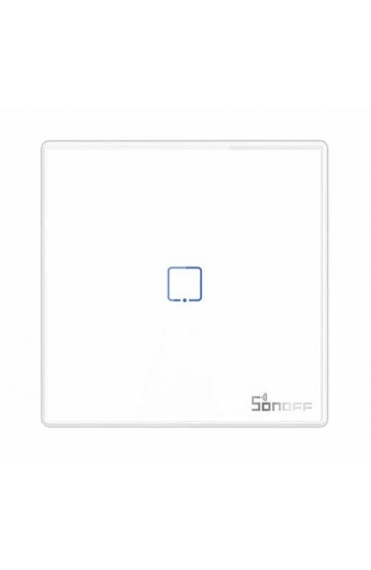 SONOFF smart διακόπτης T2EU1C-RF 433MHz, αφής, μονός, λευκός