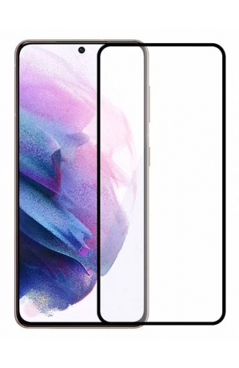 POWERTECH tempered glass 3D, full glue, Samsung S21 Plus 5G, μαύρο