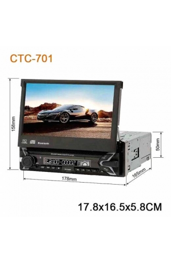 Ηχοσύστημα αυτοκινήτου 1DIN με οθόνη - 7'' - CTC-701 - Android - 1+32G - 003522